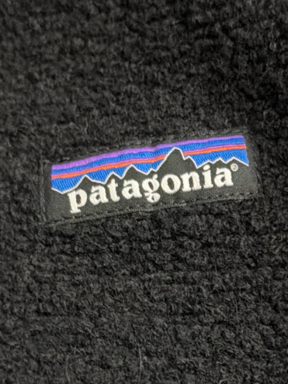 Patagonia Reclaimed Men’s Black 1/2 Zip-Up Synchilla Fleece Pullover - Picture 6 of 7